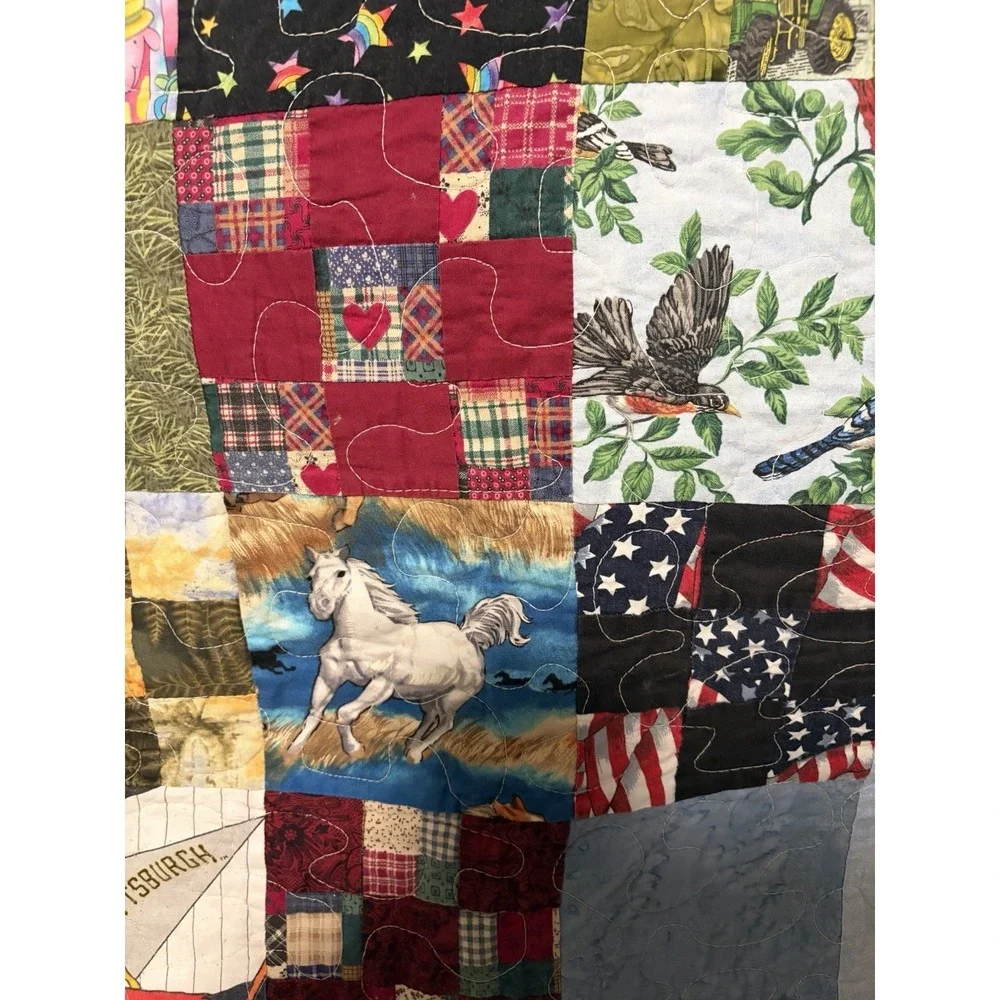 Handmade Patchwork Quilt Throw 48
